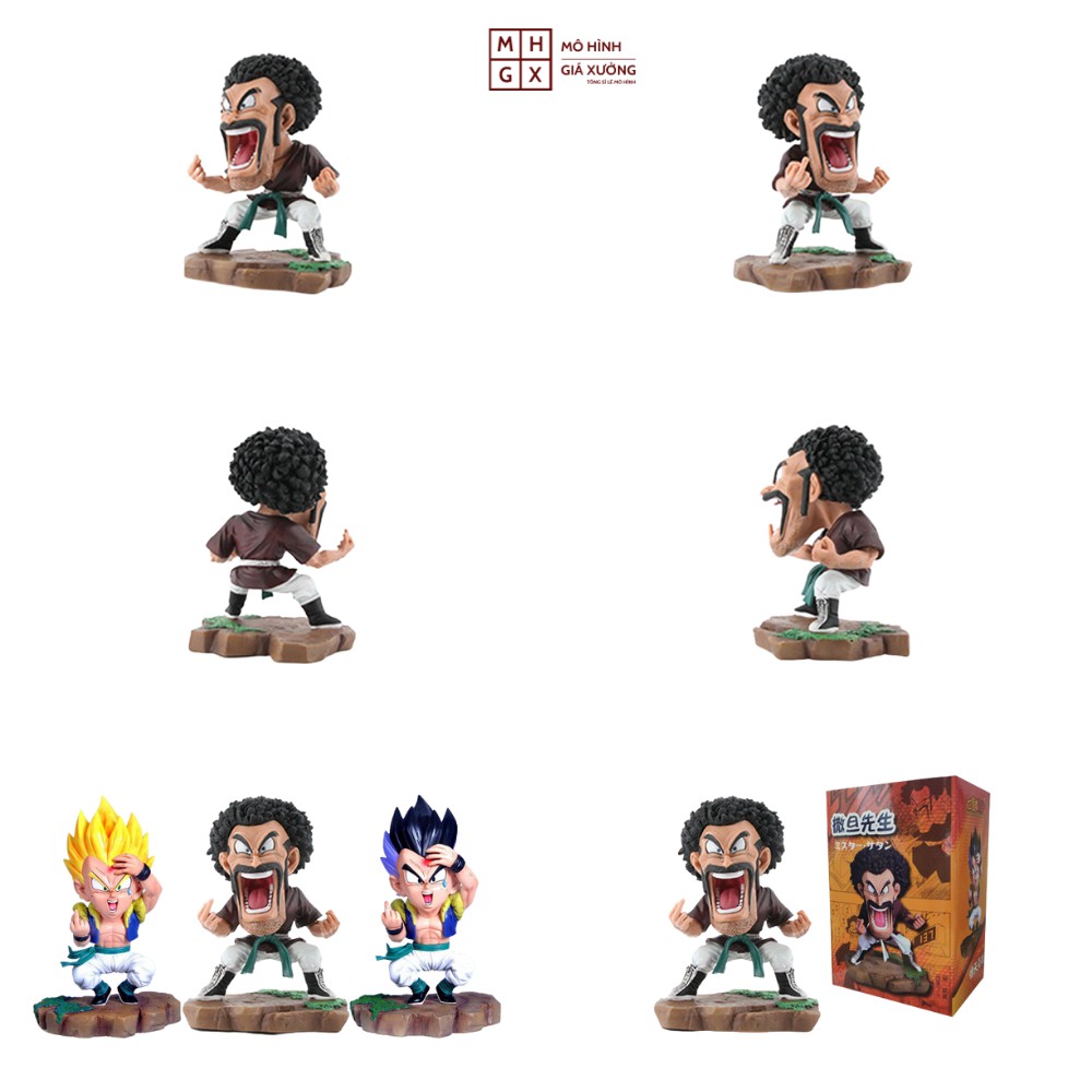 Mô hình Dragon Ball Gotenks và Satan hàng siêu chất cực hiếm cao 16cm , figure mô hình 7 viên ngọc rồng