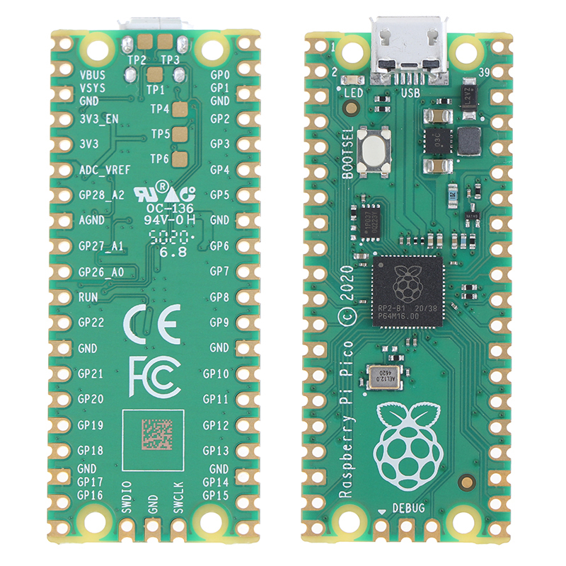 New Raspberry pi pico Microcontroller Development Singlechip Board Dual-core