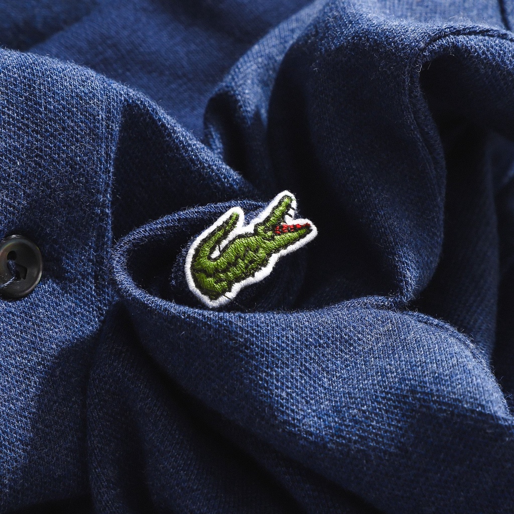 Áo Thun Nam Có Cổ Polo LACOSTE TRƠN KHÔNG VIỀN Form SlimFit Vải Chấm 5 Màu mịn mát cực xịn