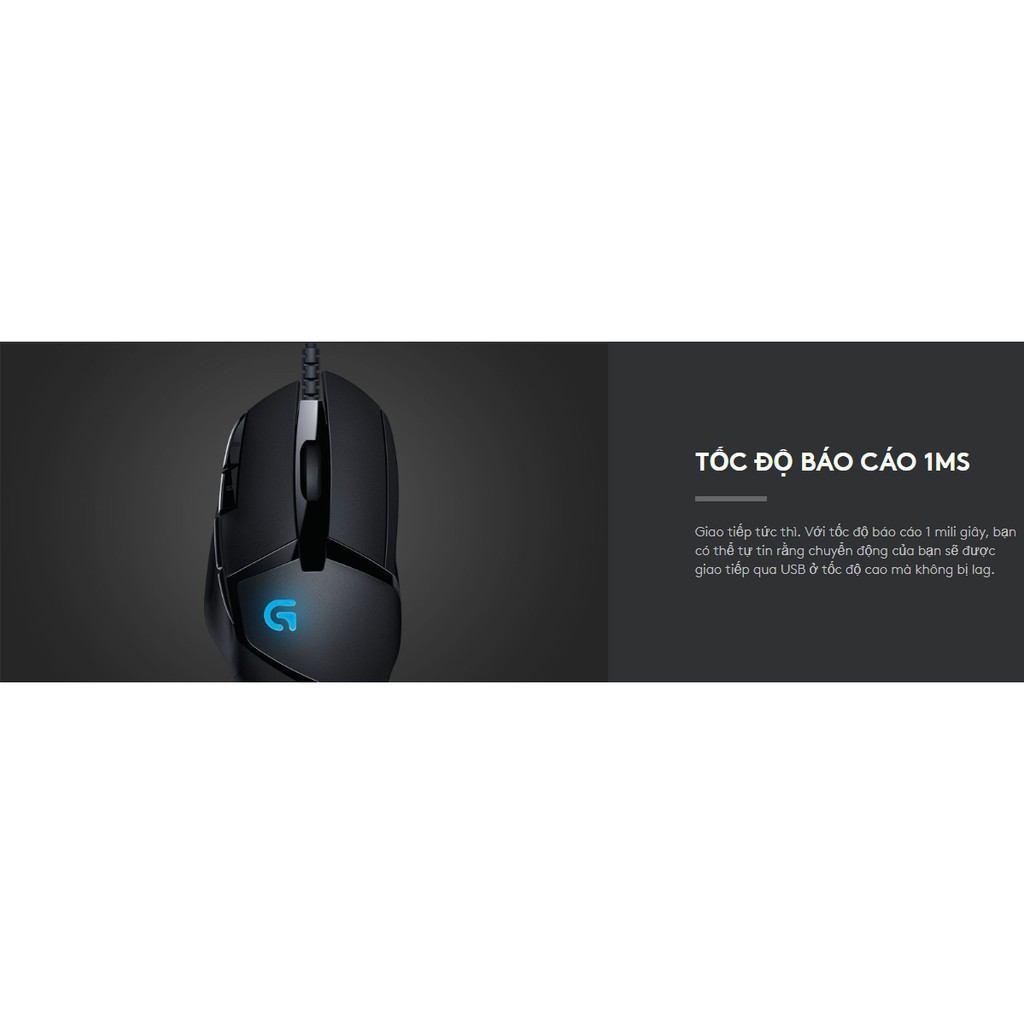 [Mã ELMALL10 giảm 10% đơn 500K] Chuột Logitech G402 Gaming HYPERION FURY FPS 4.9 - Bảo hành 2 năm chính hãng