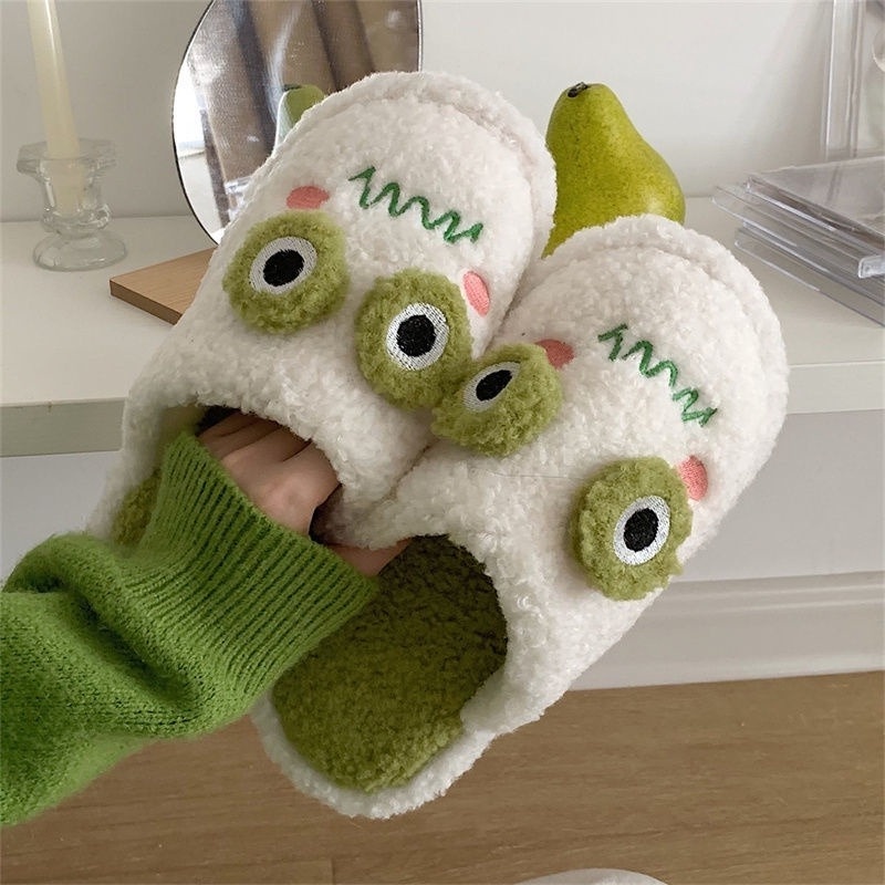 Dép bông đi trong nhà chống trượt thời trang Hàn Quốc cho nữ