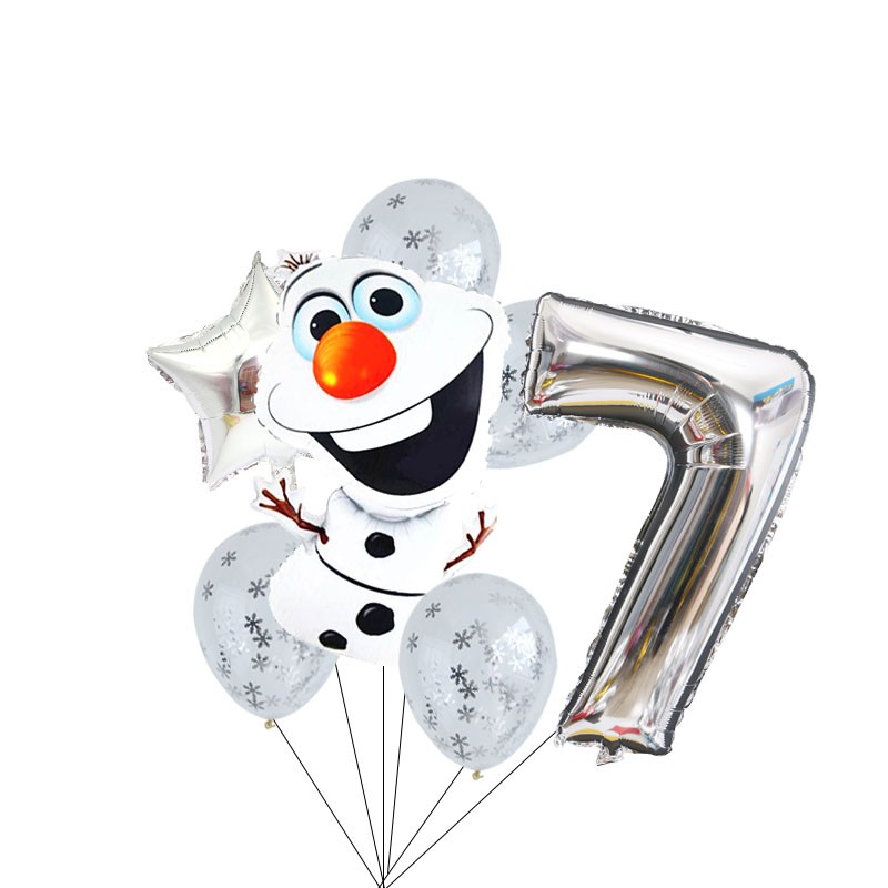 Set 7 Bong Bóng 32inch Hình Công Chúa Disney Trang Trí Tiệc Sinh Nhật Cho Bé