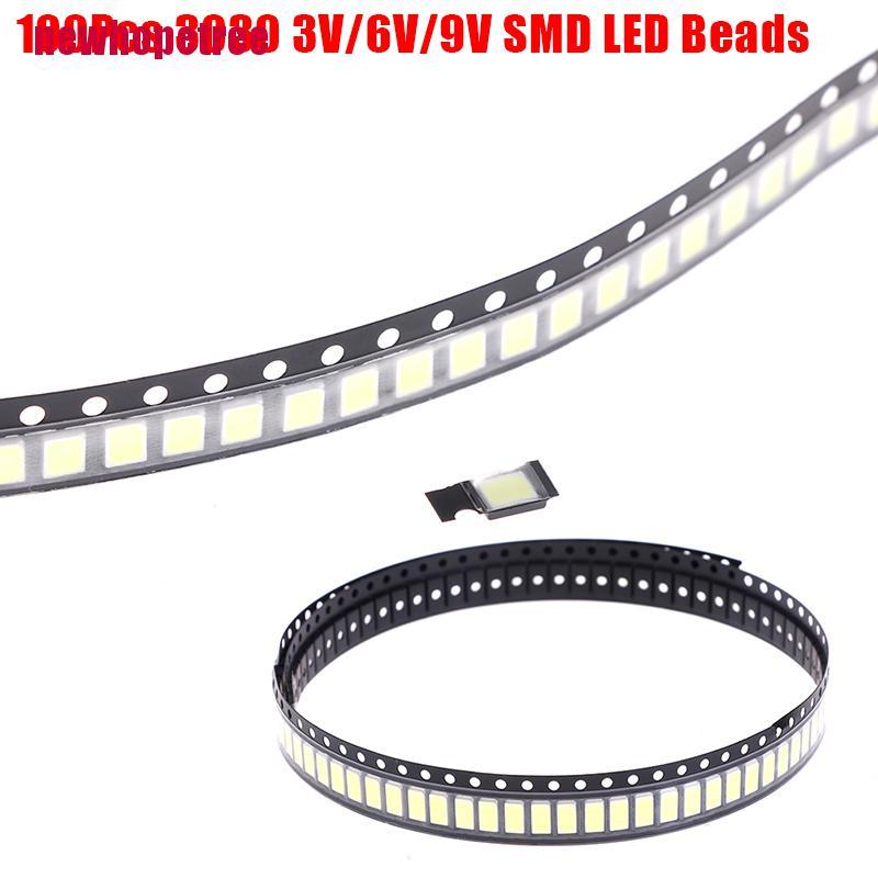 Bộ 100 Đèn Led 3030 Smd 1w 3v / 6v / 9v