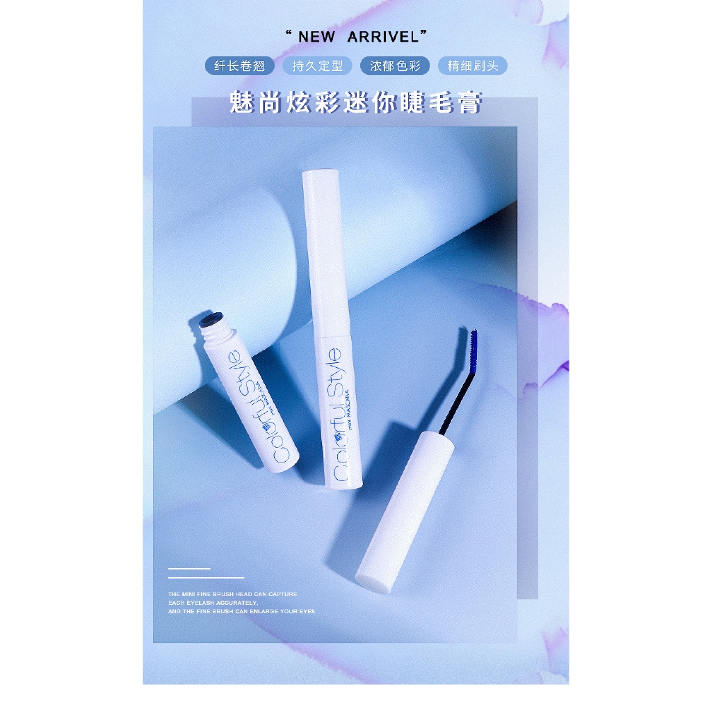 (hàng Mới Về) Mascara Mini 6 Màu Tùy Chọn Chống Thấm Nước Trang Điểm Sân Khấu | BigBuy360 - bigbuy360.vn