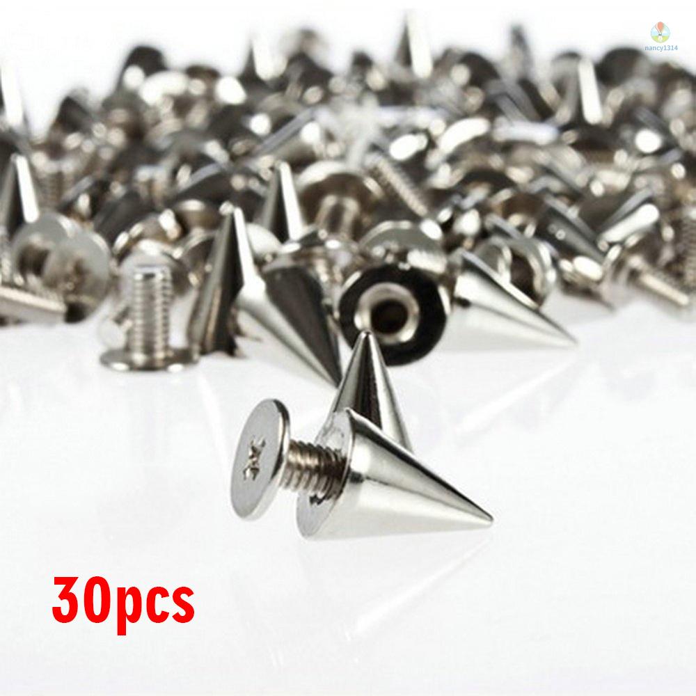 Bộ Phụ Kiện Đinh Tán Kim Loại Hình Nón Làm Thắt Lưng/Áo Khoác DIY Phong Cách Punk Cá Tính