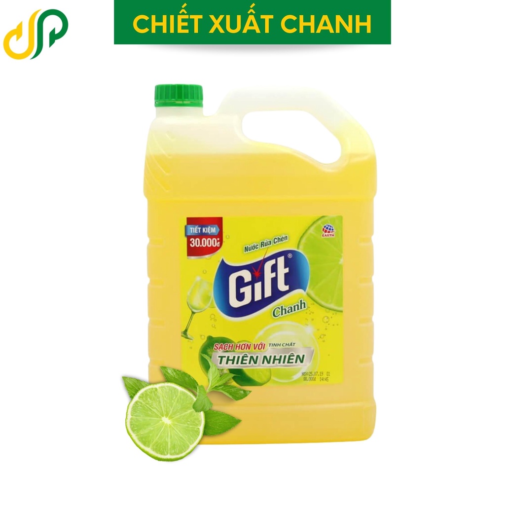 Nước rửa chén Gift đủ hương bình 3kg8