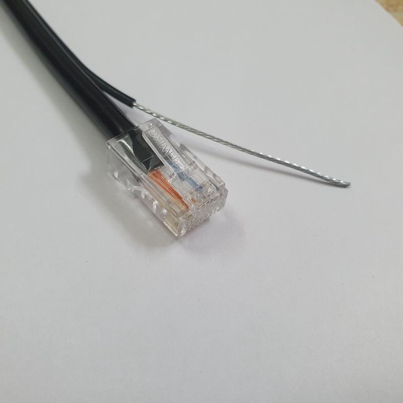 20M Dây cáp mạng Lan 4 lõi đồng gia cố cường lực dùng cho Camera dài dùng trong nhà và ngoài trời