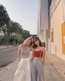 Áo 2 dây viền
