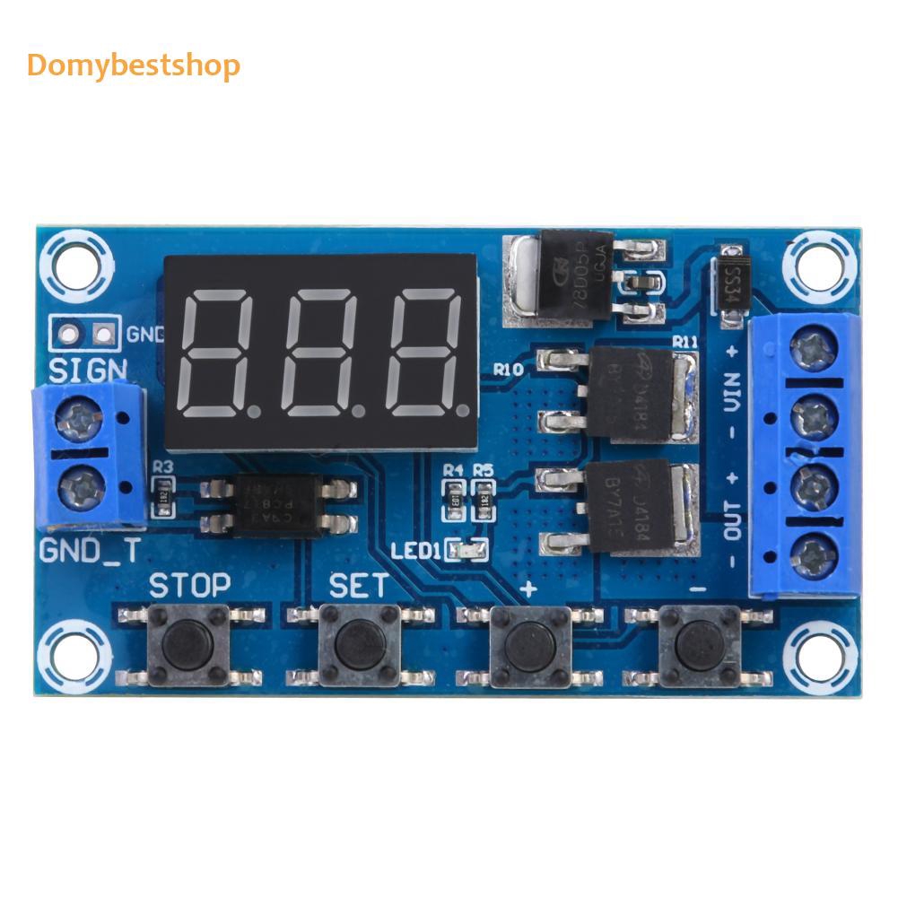 COD☭Trigger Cycle Timer Pro Delay Switch 12 Great 24V Circuit Board Dual MOS Tube Control