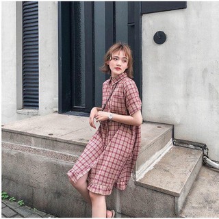 Váy đuôi cá kẻ caro