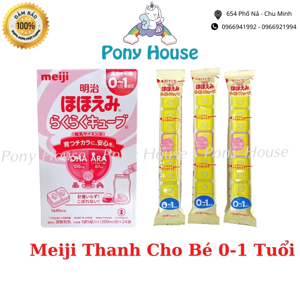 Sữa Meiji Thanh Nội Địa Nhật Bản Số 0 - Số 9 Cho Bé Sơ Sinh Đến 1 Tuổi /1 - 3 Tuổi (Date T5/2023) Lẻ 1 Thanh