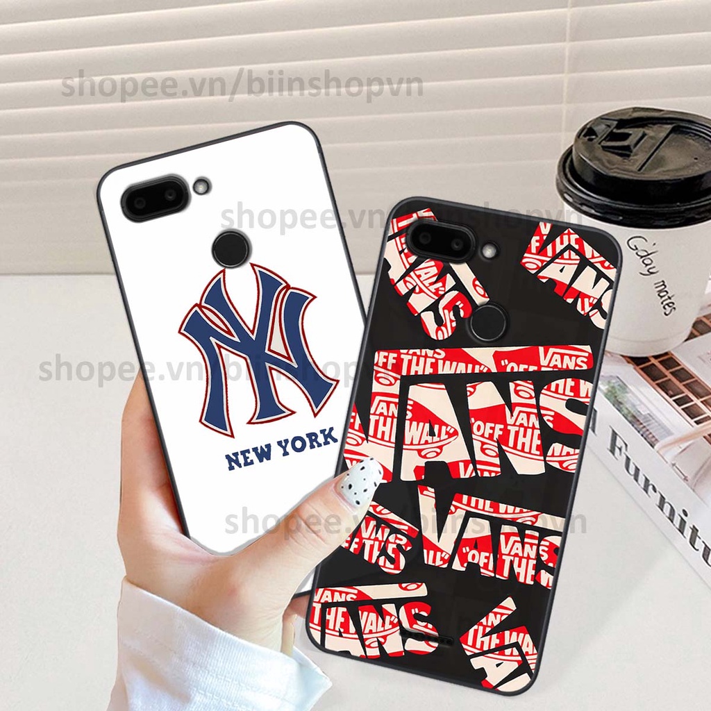 Ốp Xiaomi Redmi 6 in hình các thương hiệu nổi tiếng siêu đẹp, thời trang cá tính