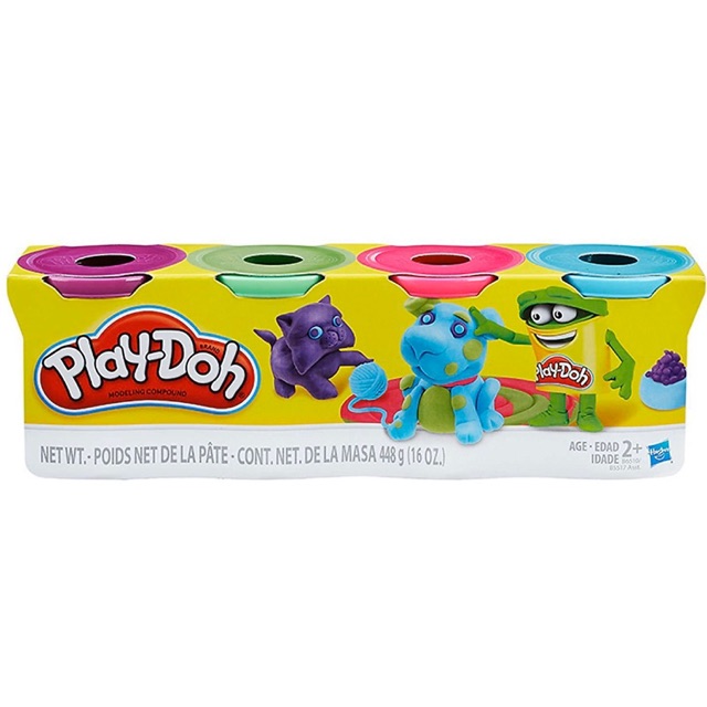 Combo 4 hũ đất nặn Playdoh