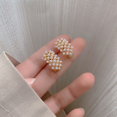 Khuyên tai nữ mắt lưới phong cách Hàn Quốc cá tính LUOI277