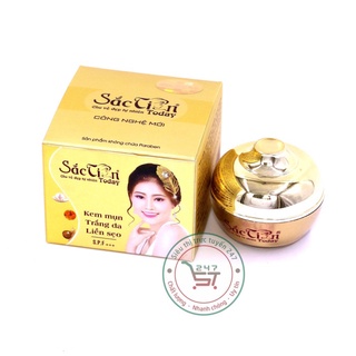 Kem Mụn Trắng da liền Sẹo Se khít lỗ chân lôg Sắc Tiên Today 8g (vàng)