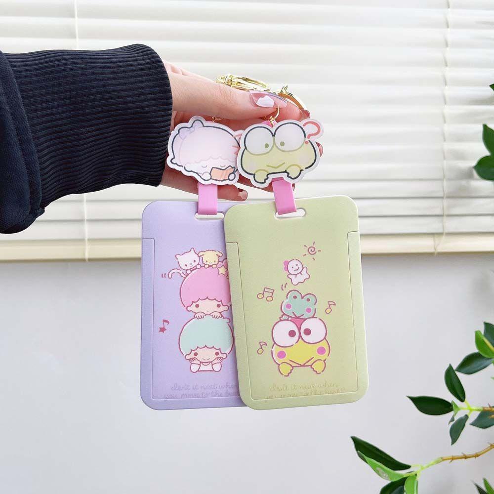 Ví Đựng Thẻ / Xe Buýt / Thẻ Ngân Hàng Hình Mèo Kitty Melody Có Móc Khóa Thu Gọn Được