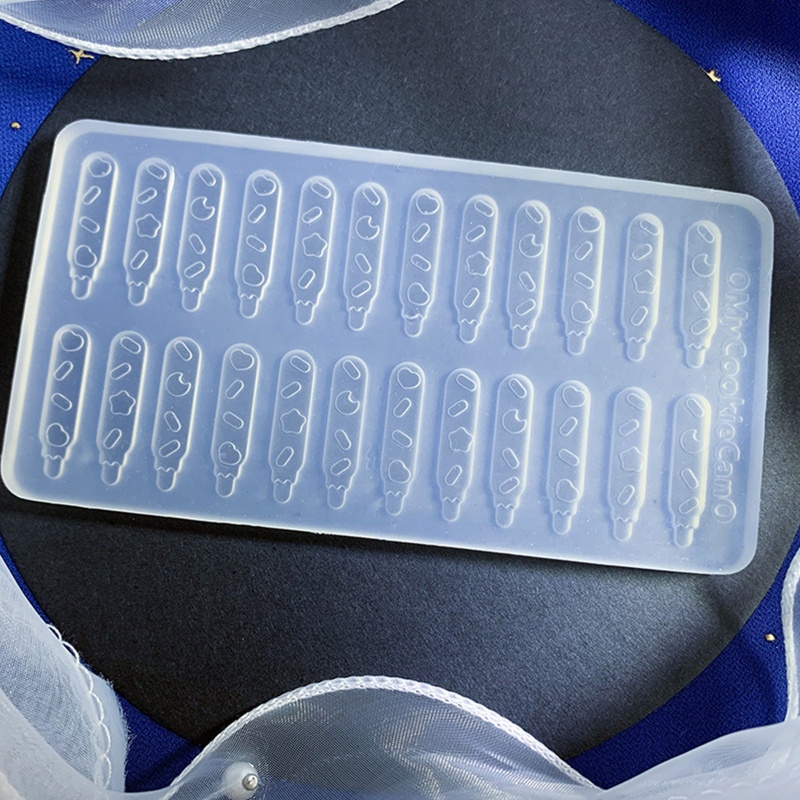 Khuôn Silicone Làm Móc Khóa Hình Bánh Donut