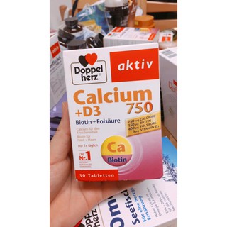 Bổ sung calcium và d3 hàng đức 750mg
