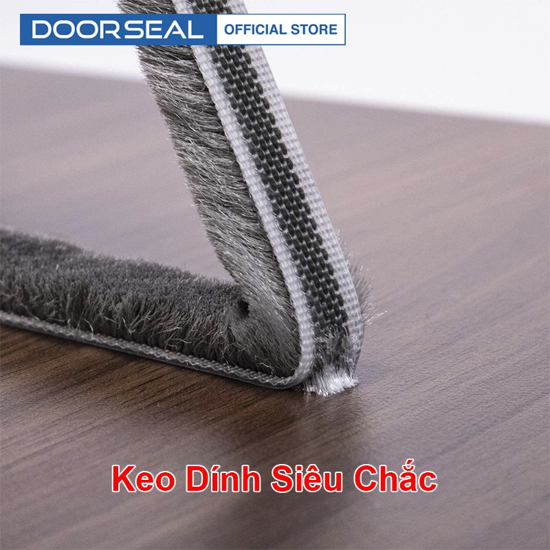 Cuộn 5m ron lông DOORSEAL dán khe hở khung cửa ngăn bụi côn trùng, gió lùa. cách âm