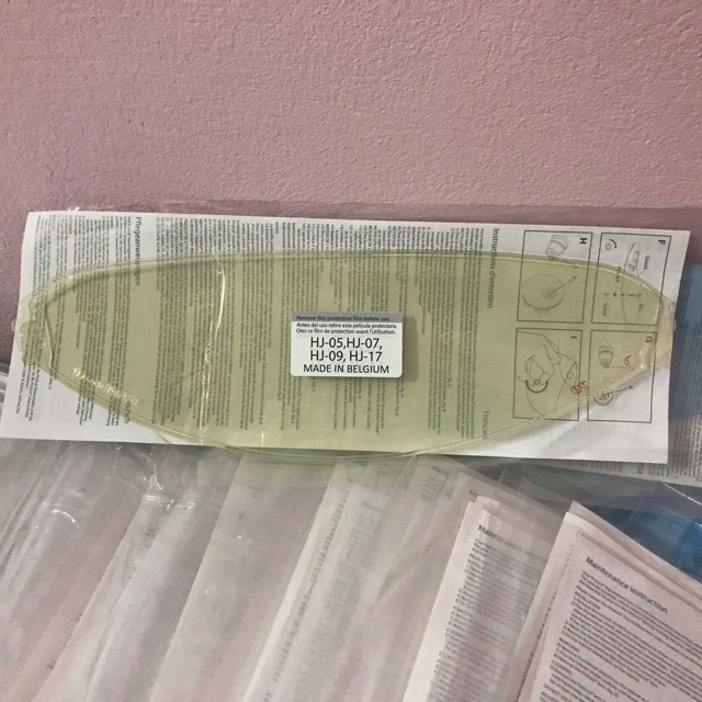 PINLOCK_Tấm chống đọng hơi thở, sương mù, trời mưa trên kính HJ-09, 05 cho mũ COOL, CL-Y_PINLOCK