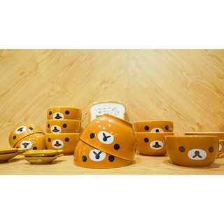 Bộ Bát Cốc Rilakkuma Nâu Dễ Thương (Bán Lẻ)