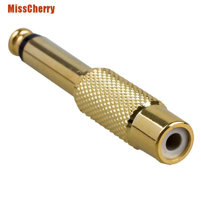 2 Đầu Chuyển Đổi Từ Giắc 6.35mm Sang Rca