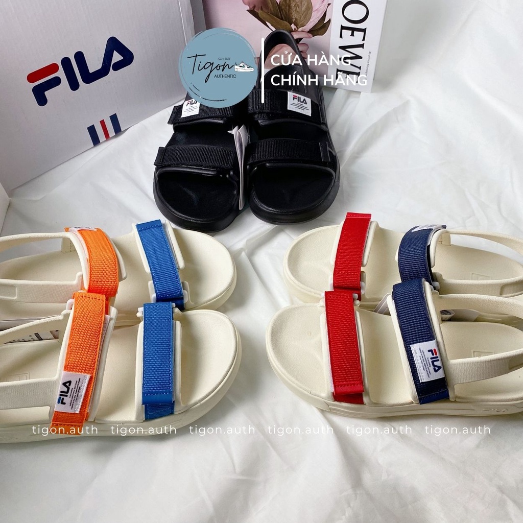 Giày Sandal Fila Trẻ Trung Siêu Êm Nhẹ Nhiều Màu Chính Hãng - Dép Sandal Quai Hậu Fila Surfy  Tigon.auth