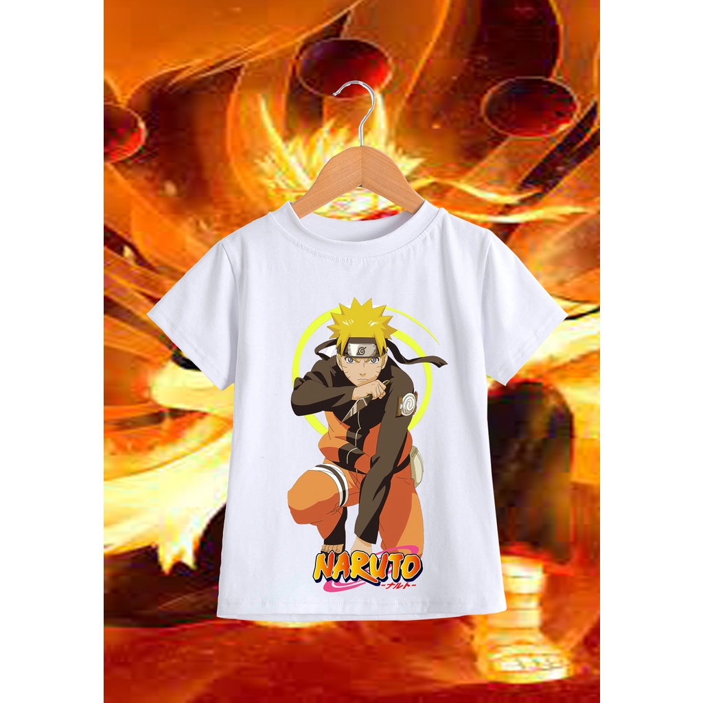 Áo thun naruto bé trai nhân vật anime dễ thương cotton co giãn dễ chịu mát mẻ