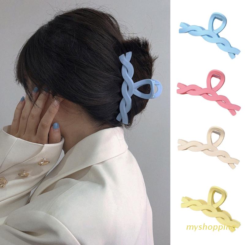 Kẹp tóc đuôi ngựa nhiều màu sắc tùy chọn cỡ lớn không trượt thời trang