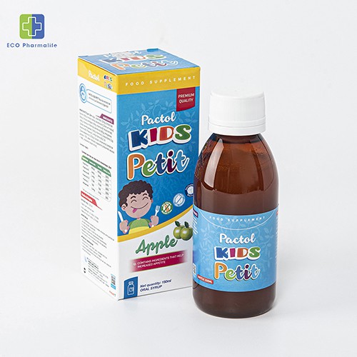 Pactol Kids Petit - Hỗ trợ bé ăn ngon miệng, tăng sức đề kháng cho cơ thể - Hộp 150ml