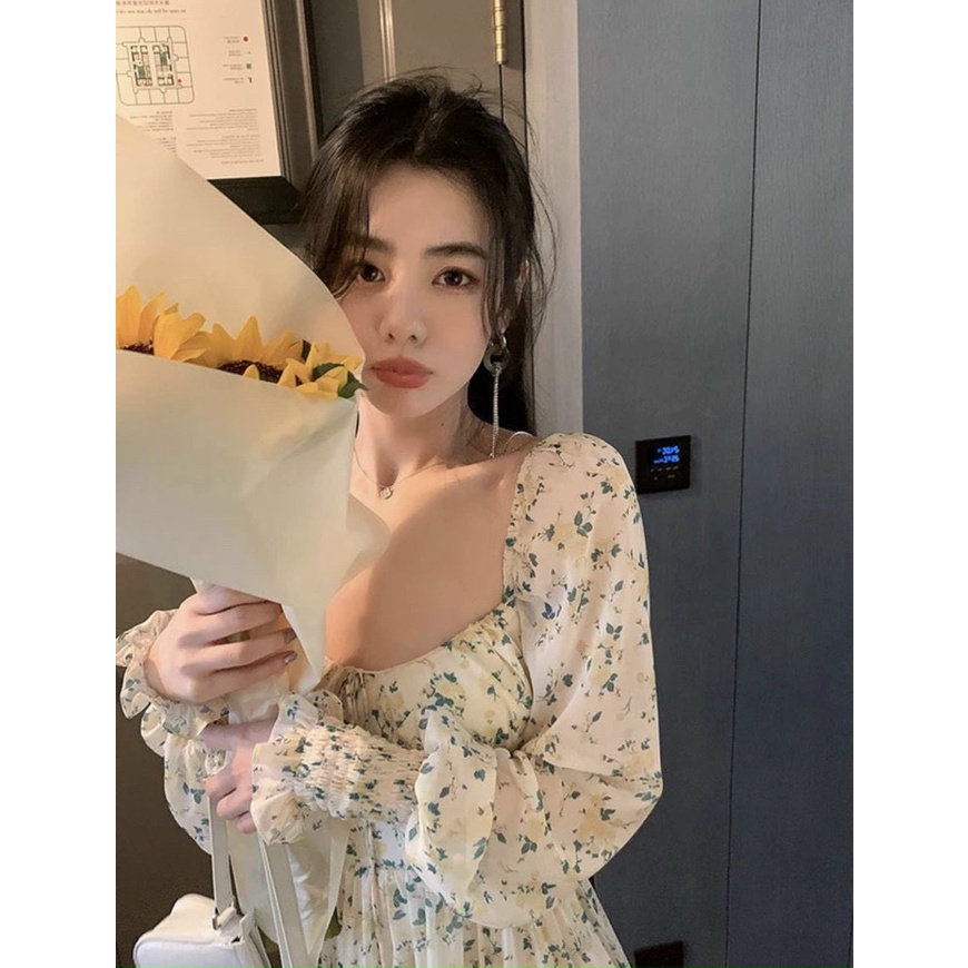 ĐẦM HOA VIỀN BÈO TẦNG TAY BOCHUN - phong cách nàng thơ nhẹ nàng, nữ tính nhưng không kém sự gợi cảm ✨