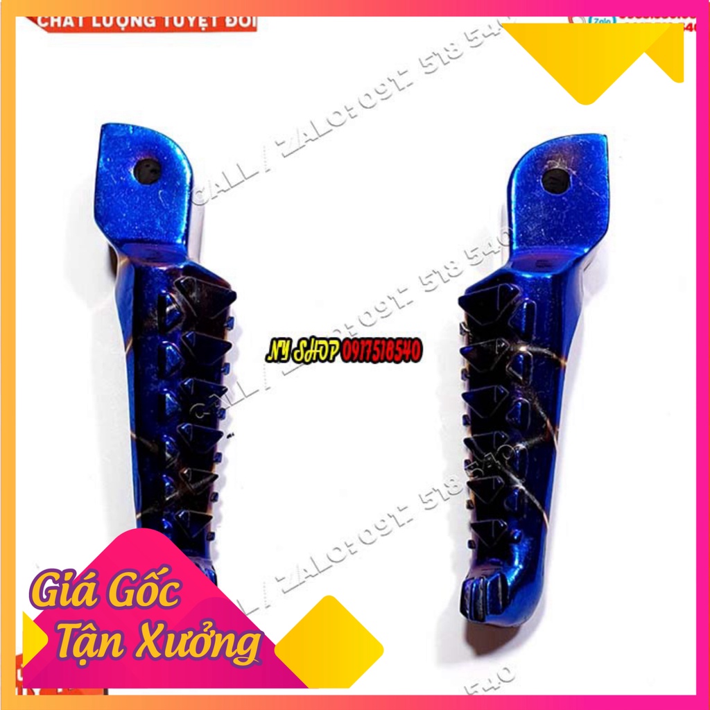 🥇 GÁC CHÂN SAU TAKEGAWA JAPAN NHÔM NGUYÊN KHỐI CHO HONDA - YAMAHA  ( MÀU XANH TITAN) 🥇 (Ảnh Sp thật)
