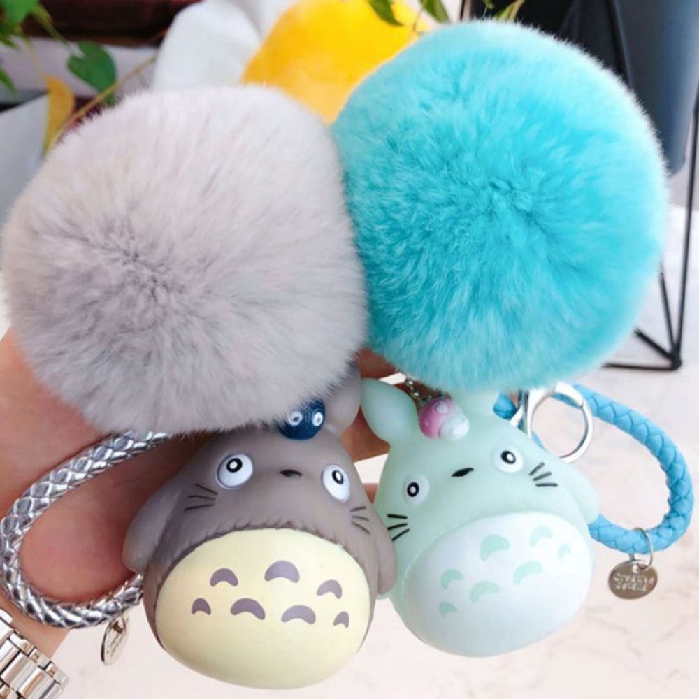 Móc khoá totoro MKB4 móc khoá quả bông