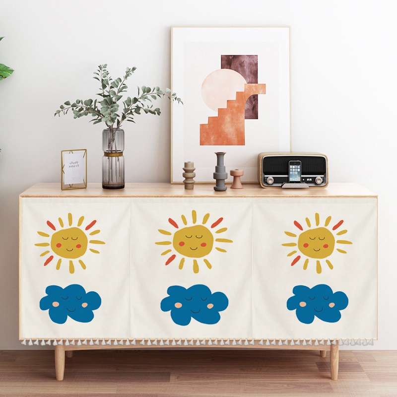 Rèm Cửa Ngắn Che Phủ Tủ Quần Áo Chống Bụi Tiện Dụng