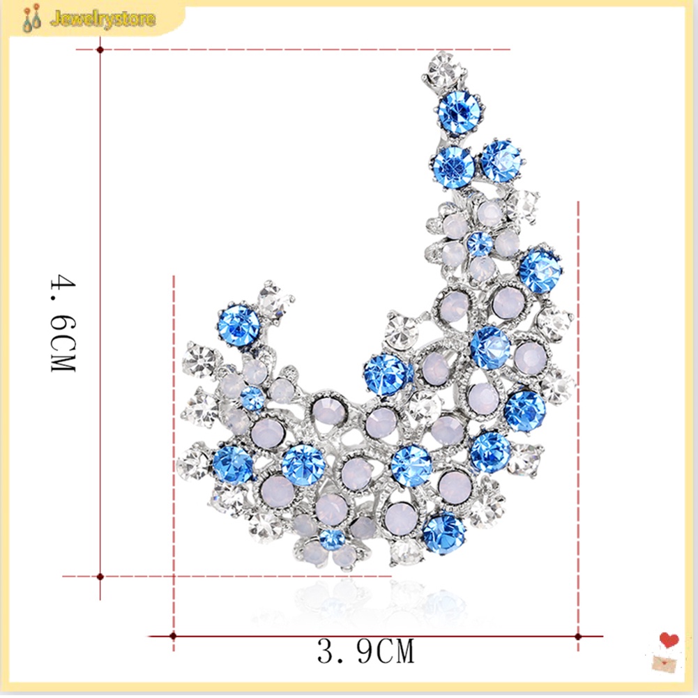 Trâm cài áo kiểu dáng đính đá cầu kì đẹp mắt