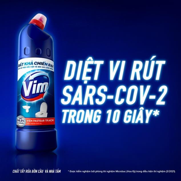 Nước Tẩy Bồn Cầu Vim Diệt Khuẩn (900ml) - Xanh Biển