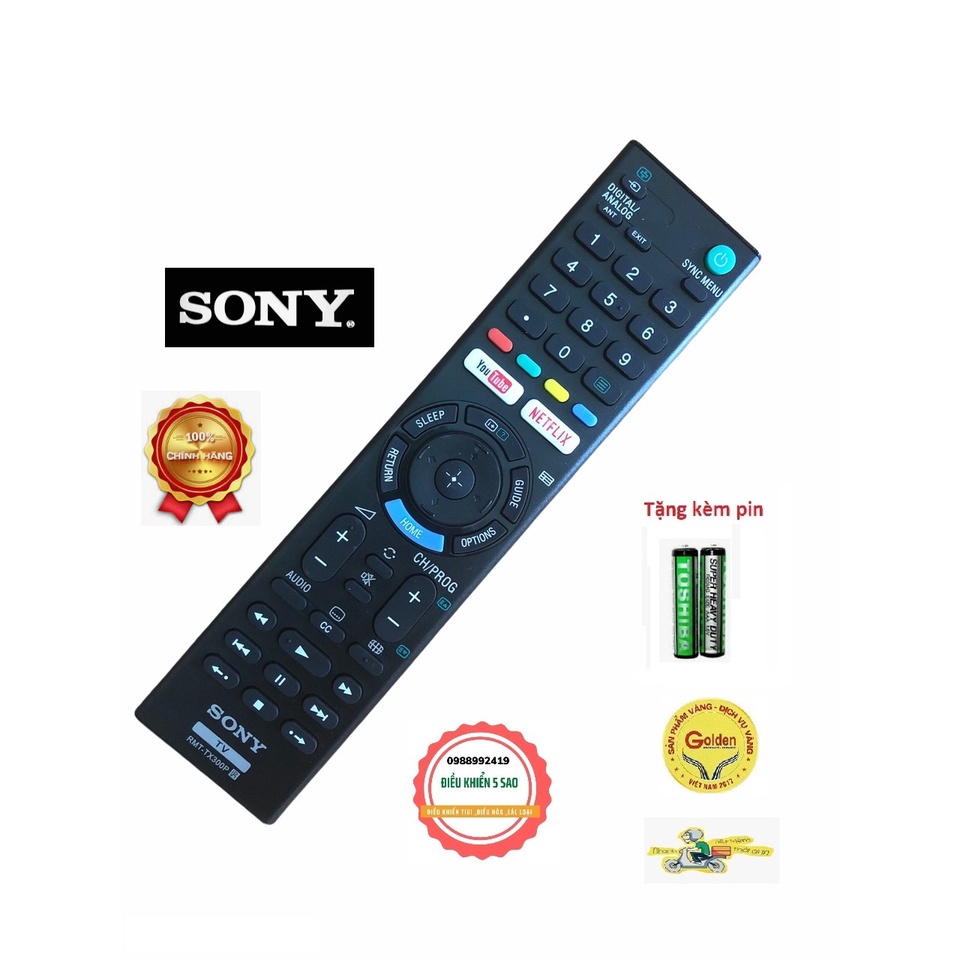 Điều khiển tivi Sony TX300P hàng zin theo máy loại tốt sử dụng nhạy và bền lâu hỏng - Tặng kèm pin chính hãng