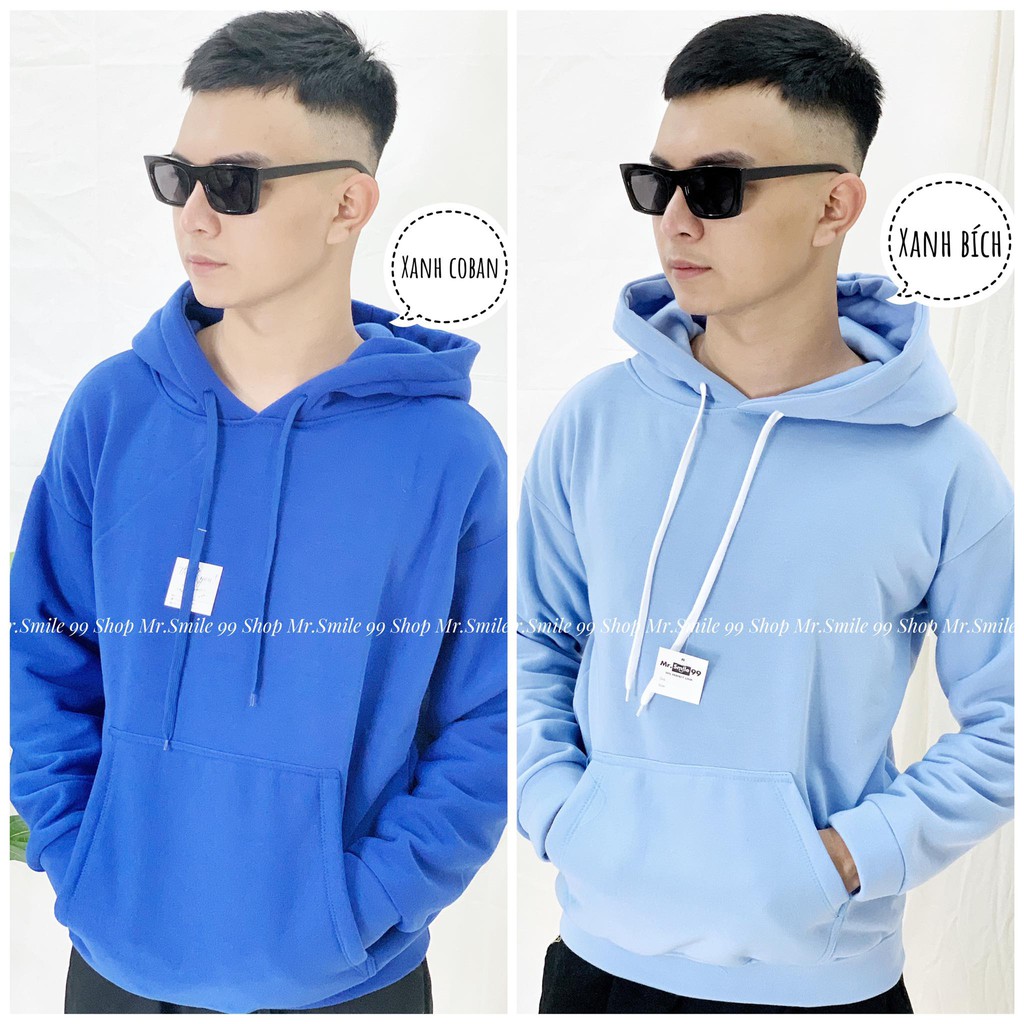 [Hình Thật] Áo Hoodie Trơn ❤️ Unisex Nam Nữ ❤️ MR SMILE 99 SHOP