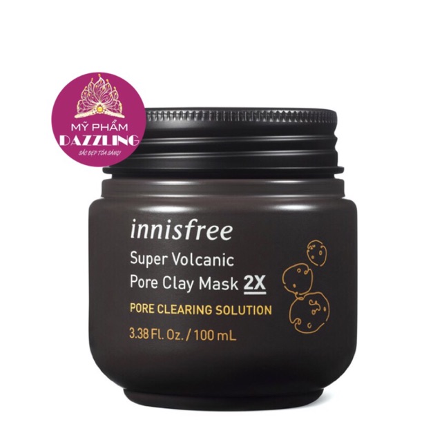 Mặt Nạ Đất Sét Innisfree Super Volcanic Pore Clay Mask 2X 100ml