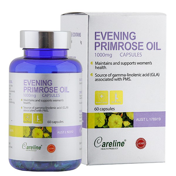 Cân bằng nội tiết tố nữ CARELINE PRIMROSE OIL - Hỗ trợ mụn trứng cá, làm đẹp da