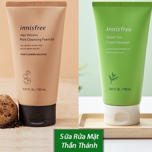 Sữa Rửa Mặt Innisfree 150g Sạch Da, Ngừa Mụn, Kiểm Soát Dầu, Ngừa Lão Hóa Hàn Quốc