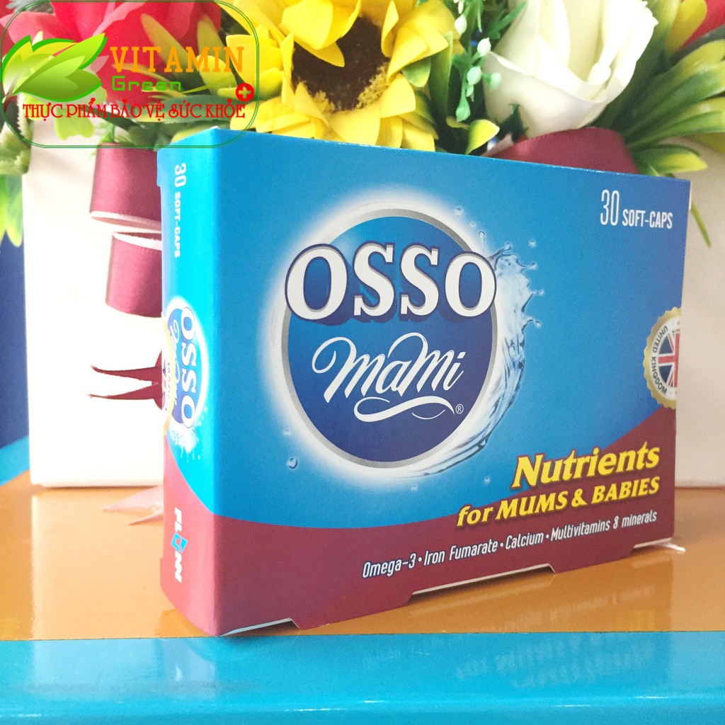 VITAMIN BẦU OSSO mami 30 viên | NHẬP KHẨU CHÍNH HÃNG TỪ ANH QUỐC