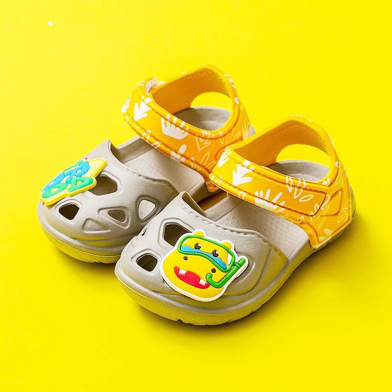 Dép sandal trẻ em cho bé trai bé gái gắn icon MARIO SDM3 2021 siêu nhẹ chống vấp