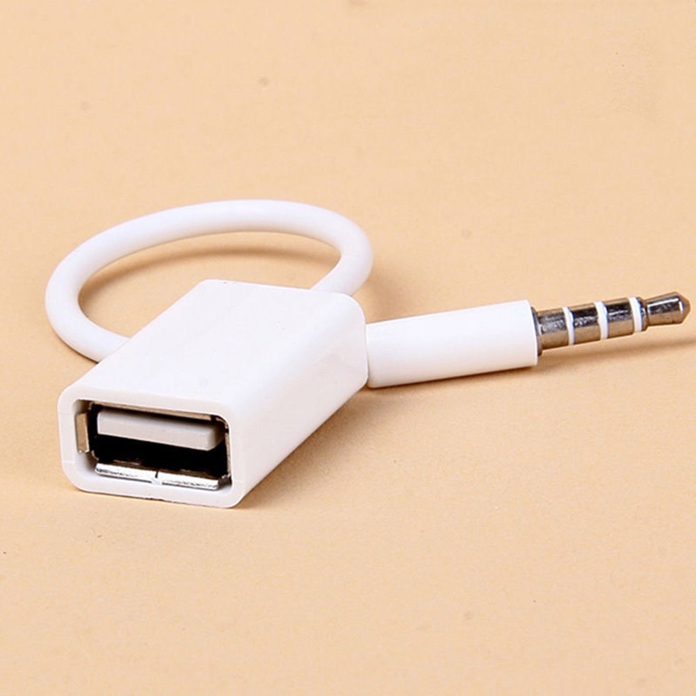 Dây cáp chuyển đổi tín hiệu âm thanh từ giắc AUX 3.5mm sang USB 2.0