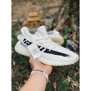 Giầy thể thao white trắng kẻ đen hàng Bost ép siêu cấp