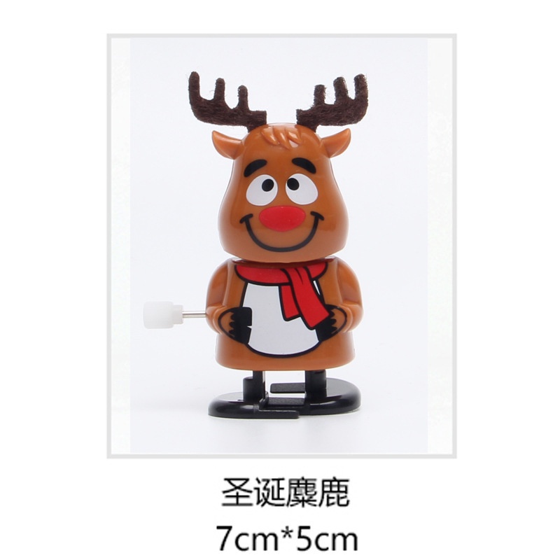 Đồ chơi lên dây cót ZHAN QI TOYS hình ông già noel/người tuyết/tuần lộc nhiều màu đáng yêu cho bé