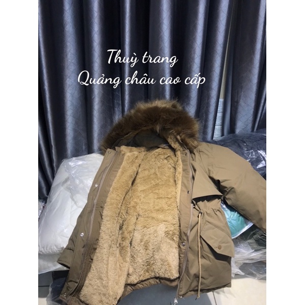 ÁO PHAO - Parka nữ MŨ LÔNG DÁNG HÀN MẪU MỚI NHẤT 2024 ,CHUẨN HÀNG QUẢNG CHÂU.
