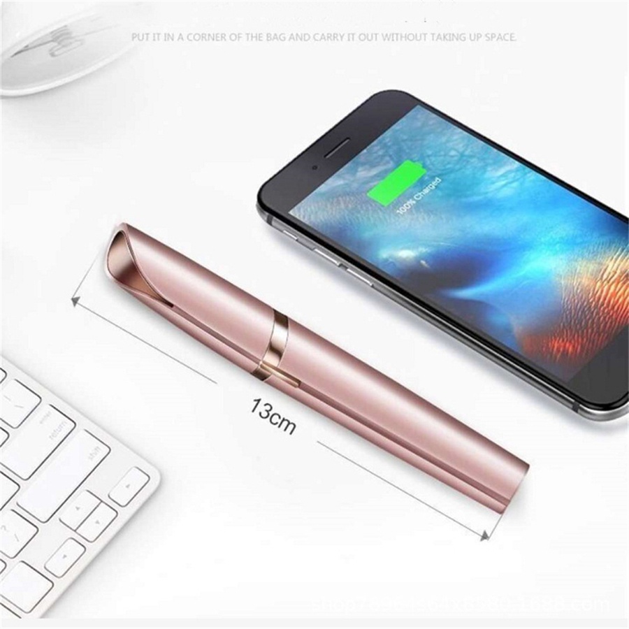 Bút tỉa lông mày-Máy tỉa lông mày làm đẹp cho chị em, sạc điện với lưỡi cạo 360 đa năng tạo kiểu chân mày A2 theo ý muốn