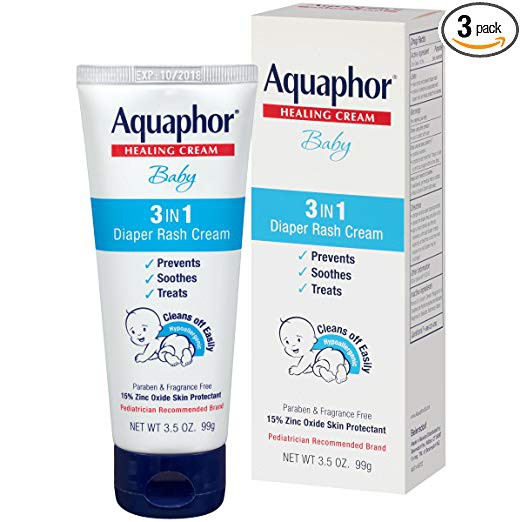 Kem Chống Hăm Tã Trẻ Sơ Sinh Aquaphor Baby 3in1 Diaper Rash Cream 99g