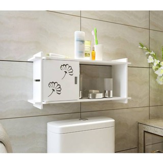 [Ảnh thật] Kệ treo nhà tắm cánh hoa, chống nước tuyệt đối (60x25x15cm) - HOME DECOR